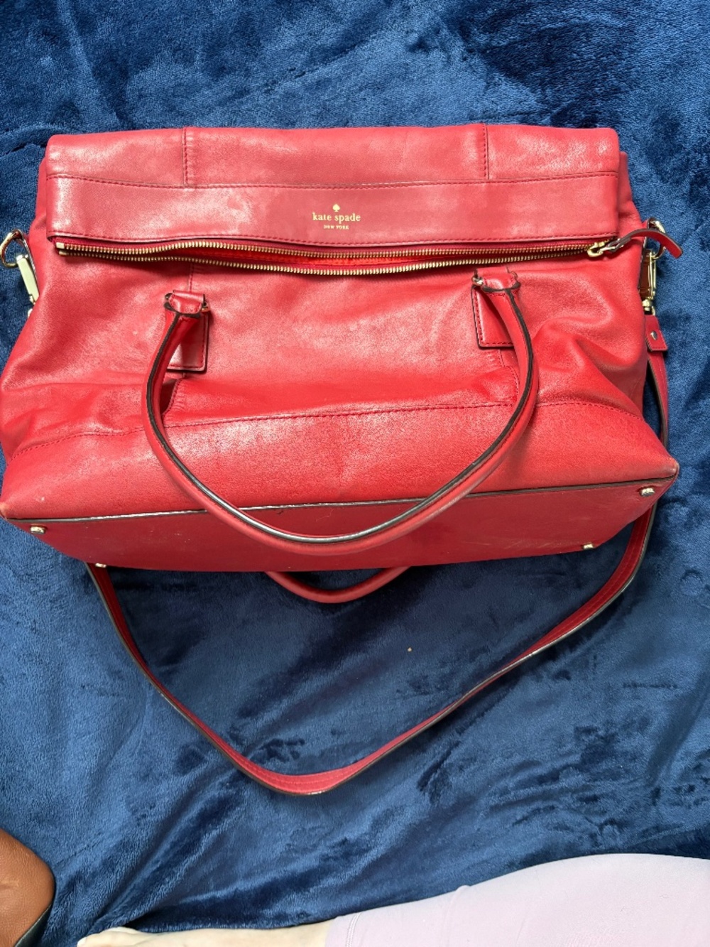 Kate Spade - red duffle bag